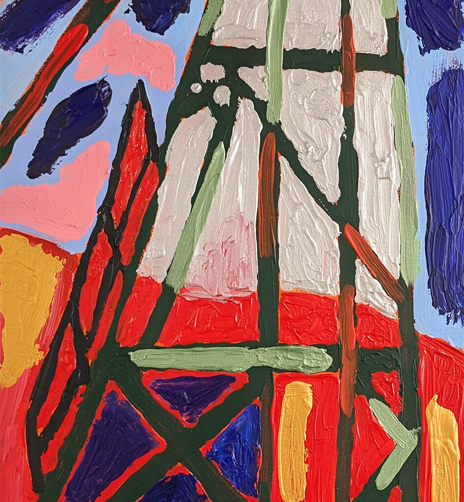 Colourful abstract painting